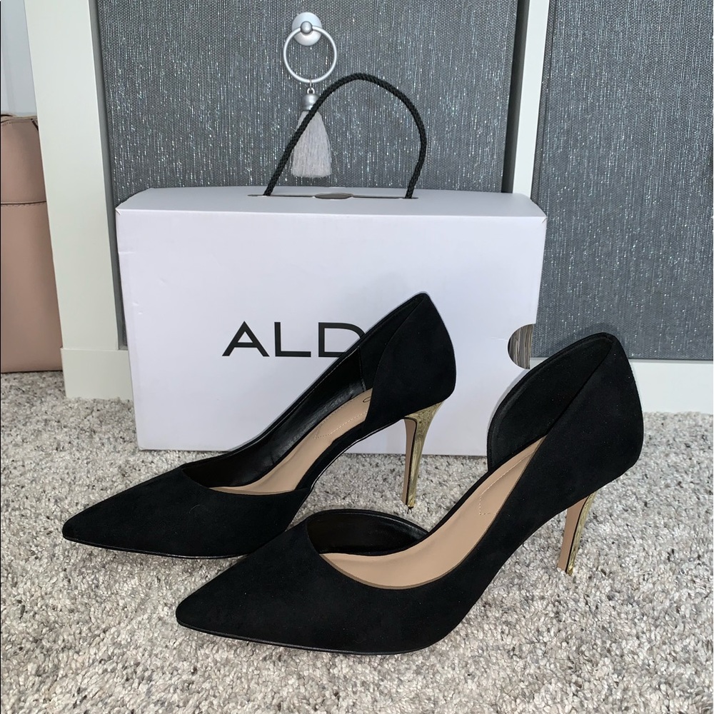 NWT ALDO BLACK HEELS 🖤✨ size 8.5